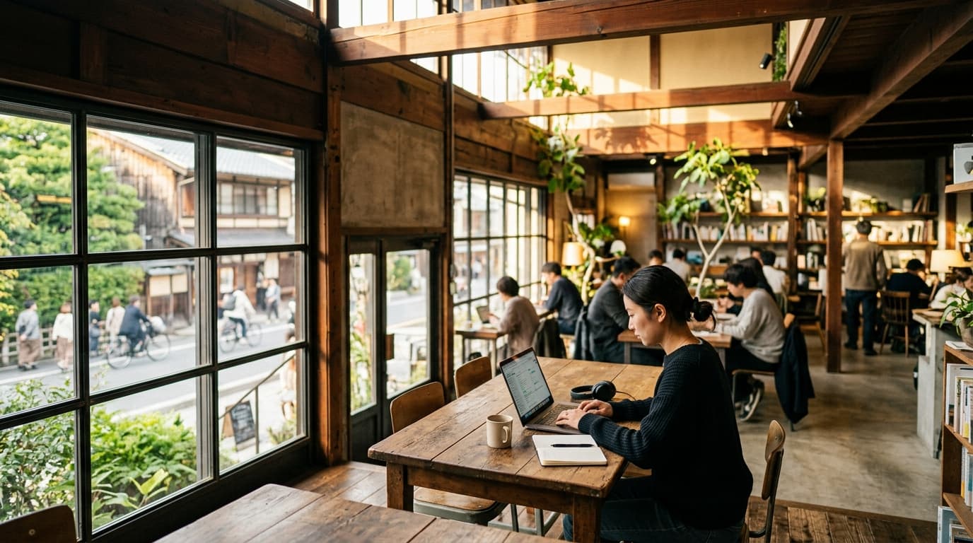 A remote executive assistant working at a laptop, managing a calendar and communications for a growing business